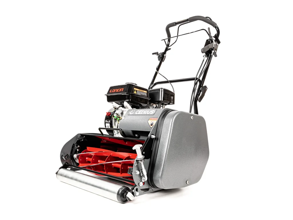 Hahn & Sohn Cedrus SM50 – Benzin-Spindelmäher mit Antrieb, Loncin G200F-Motor