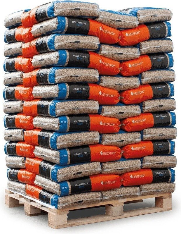 Heizfuxx Holzpellets "Blue" – 975 kg (65 x 15 kg Säcke) – Bild 2