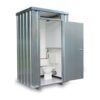 Toilettenbox TB, verzinkt, montiert, mit Frischwassertank 160 L